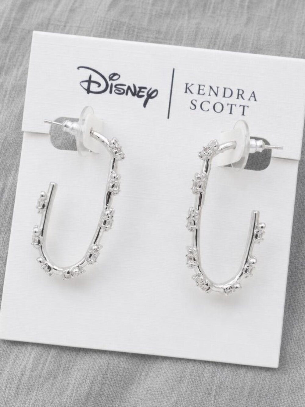 Kendra Scott Disney Mickey & Minnie Silver Hoop Earrings
